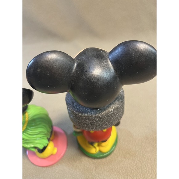 Vintage Disney Mickey and Minnie Mouse Hawaiian Hula Tropical Figurine Set - Picture 5 of 7
